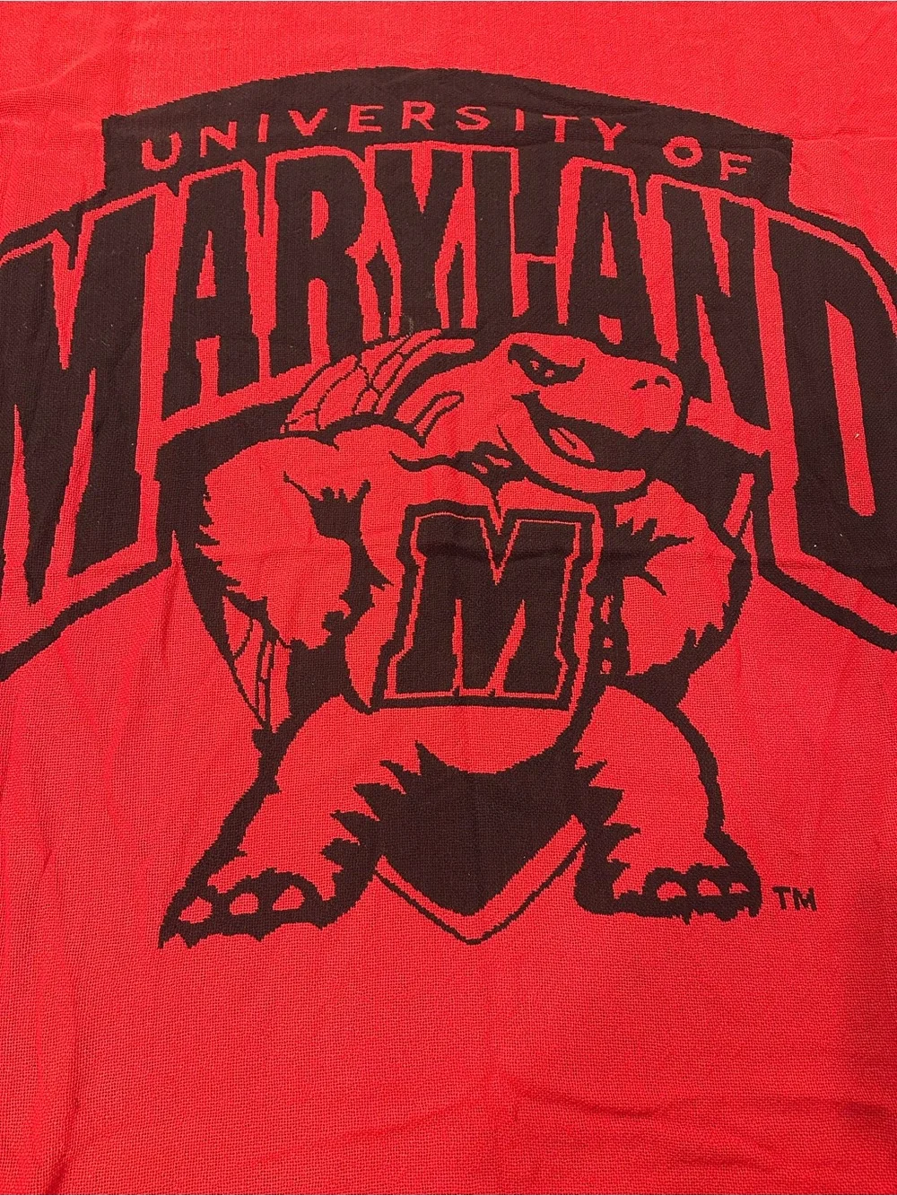 NWT - University of Maryland - Throw Blanket - Looks great hung on wall!